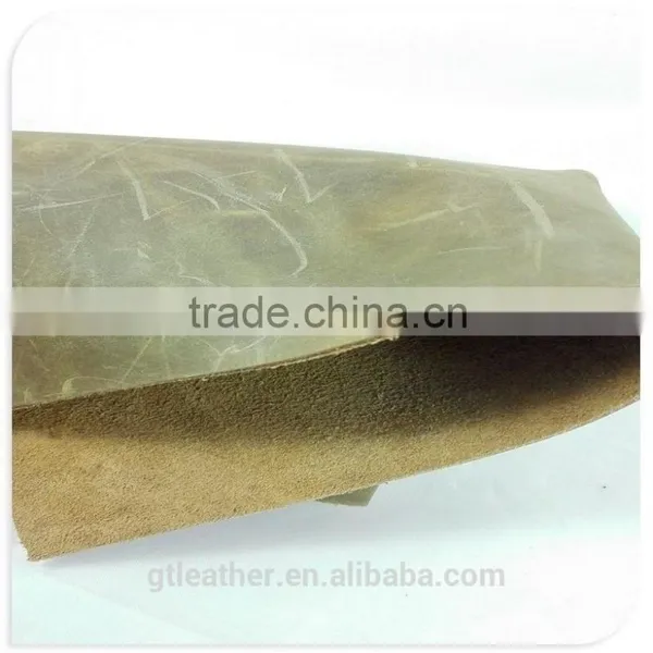 Genuine Cow Natural Leather Vintage Style for Bags photo-3