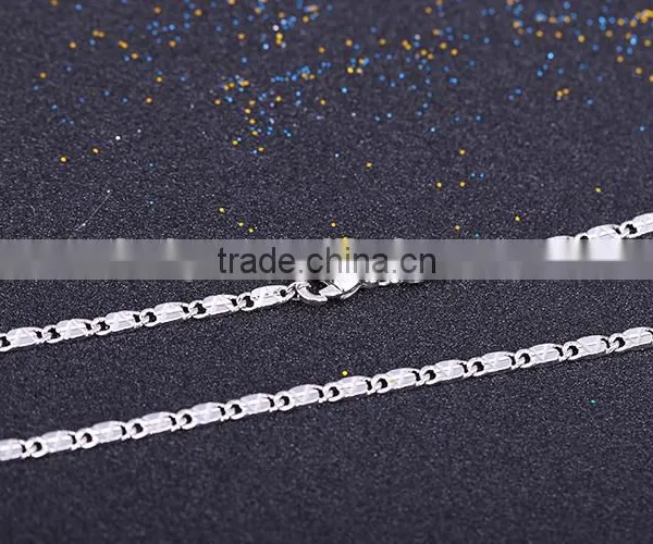 2015 Funky Chains Rhodium Plated Brass Diamond Cut Chain Necklace Jewellery photo-4