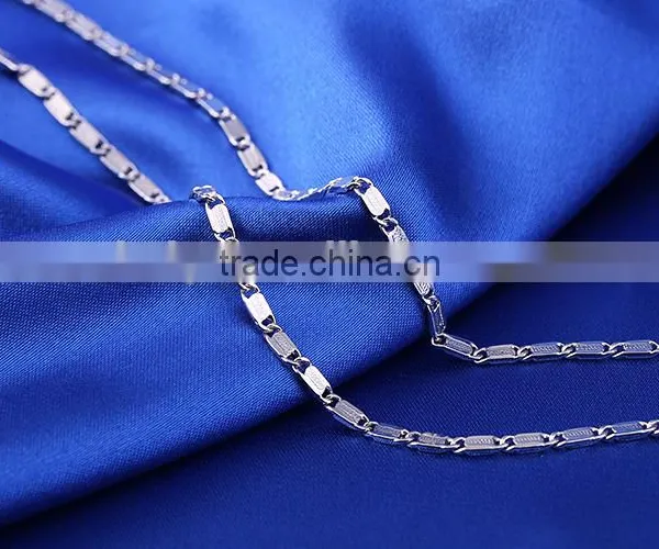 Hot Sales Wholesale Fashion Rhodium Plated Chain Of Beautifu Necklace Jewelry photo-5