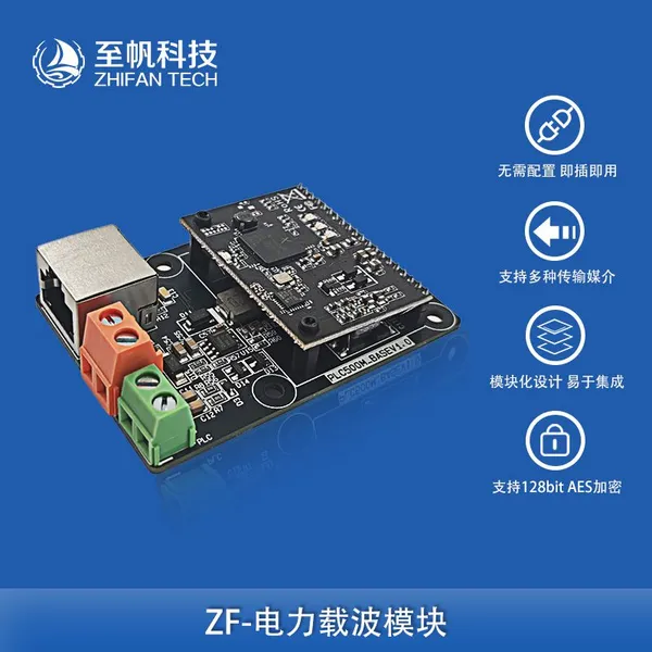Модуль несущей линии электропередачи ROV для связи, адаптер Ethernet по электропроводке с пропускной способностью 500 Мбит/с (PLC), передача сетевого сигнала, порт Ethernet RJ45