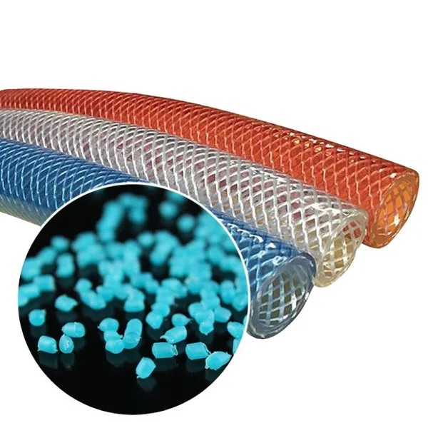 Soft Extrusion PVC Compound Crystal PVC Materials for Garden Hose Braided Flexible Hose Granules photo-5