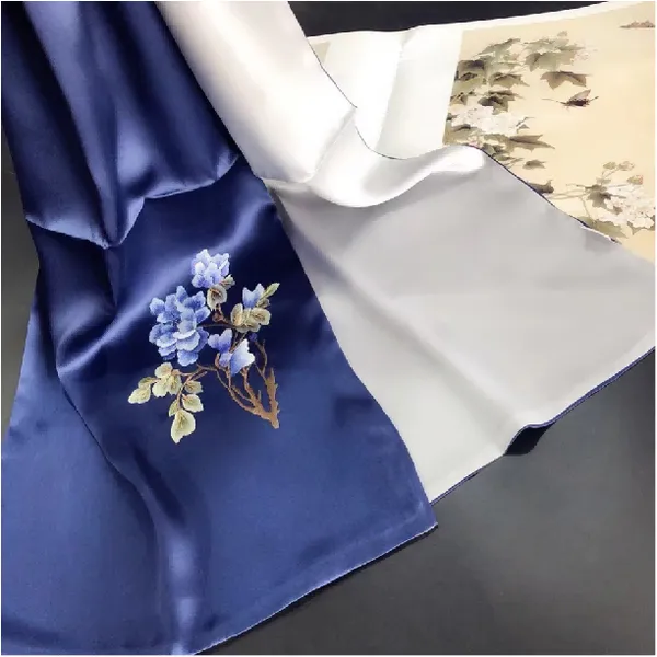 Embroidered Long Scarf photo-2