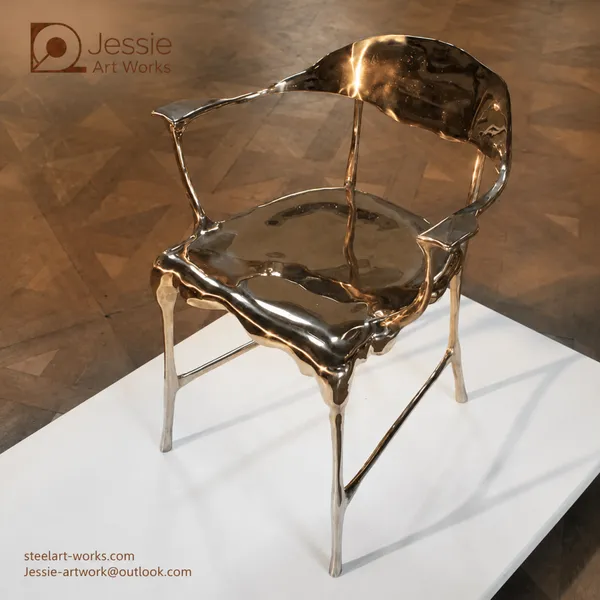 Custom Sculptural Metal Chair photo-3