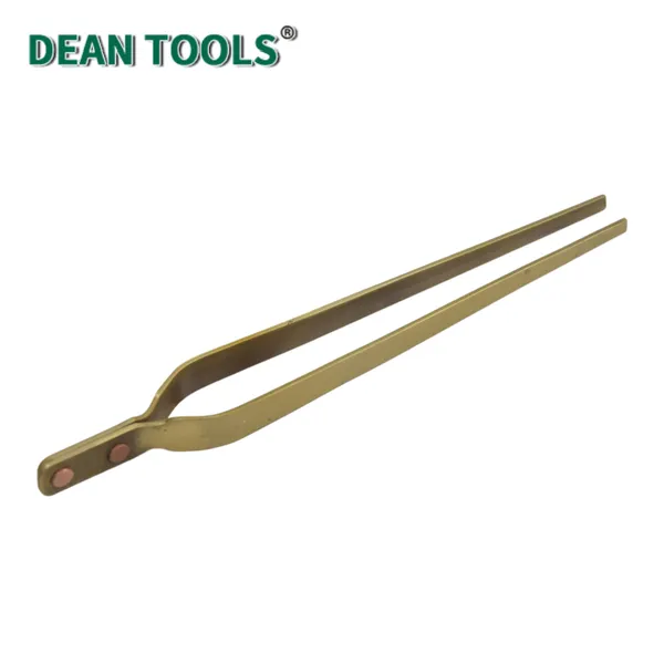 Non-Sparking Flat Tweezer, Industrial Tweezers,Non-sparking Precision Tweezers, Aluminum Bronze photo-4