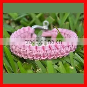 Fashion 2 Color Gold Clasp Cheap Paracord Bracelet photo-4
