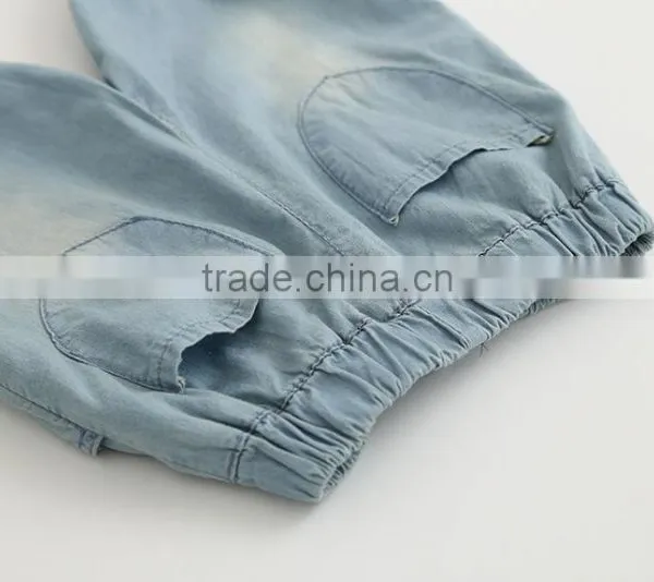 Wholesale Baby Girl Clothes 2016 New Summer Girl Jeans Lovely Little Girl Flower Embroidery Jeans photo-4