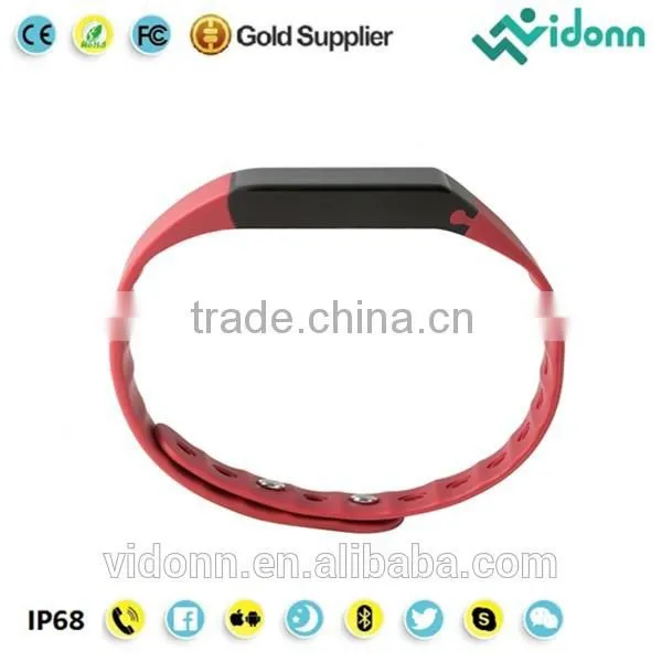 Hot Selling Vidonn X6S IP68 USB Charging Step Counter Calorie Burnt Free APP Android IOS Compatible Smart Bracelet 2015