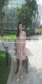 Lady Check Fashional Design Dress photo-5