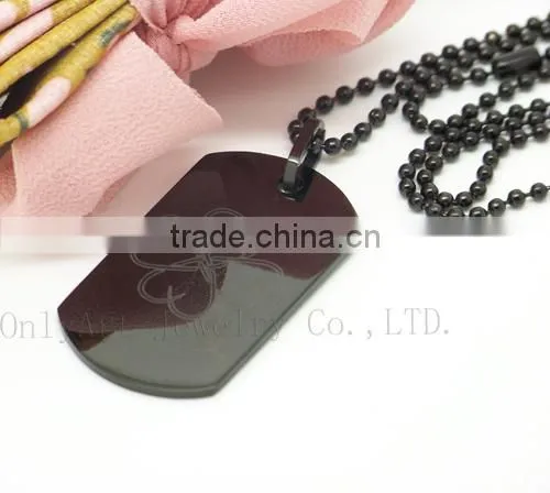Laser Custom Pendants Black Tungsten Pendants Wholesale Dog Tag Pendants photo-5