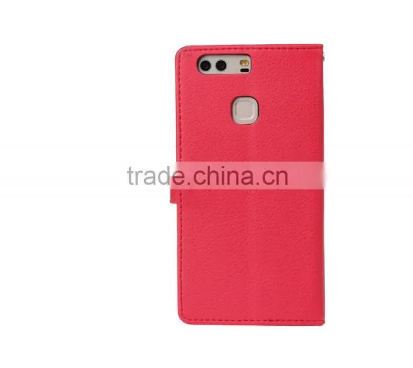 Original With Card Slot MMT Litchi Grain Wallet Leather Flip Case for Huawei P9 Plus Photo Frame Holder Leather PU Case photo-2