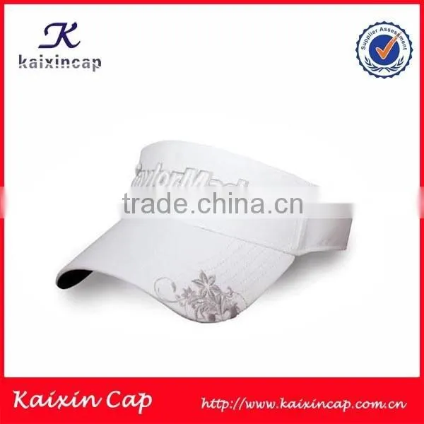 Promotional Cheap Custom Made 100% Cotton Flat Embroidery Sun Visor Hat Sun Visor Cap photo-5