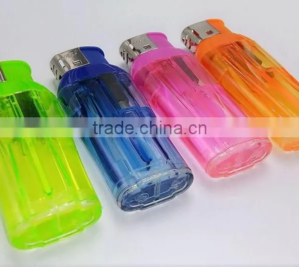 Transparent Big Flower Vase Electric Cigarette Lighter for Men photo-2