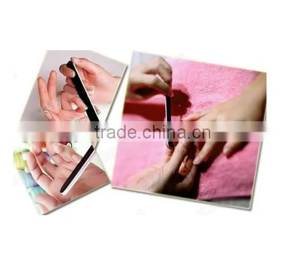 10 Pcs Nail File Buffing Buffer Curve Grit Sanding Sandpaper Black