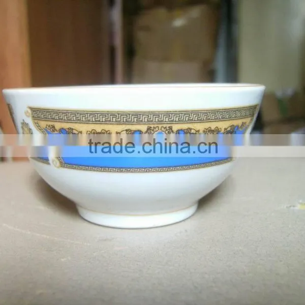 White Porcelain Footed Bowl Ceramic Noodles Bowl Soup Bowl photo-3