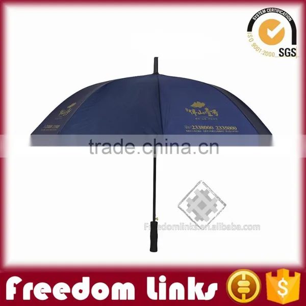 30 Inch Promotion Straight Golf Umbrella Logo Customized photo-2