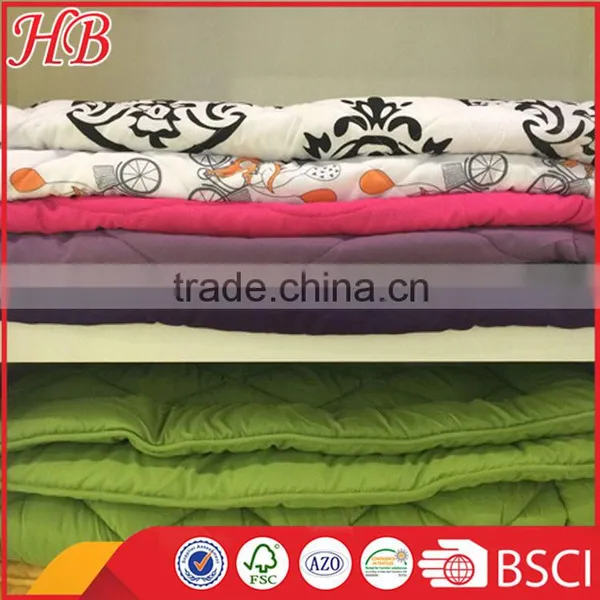 2016 Fashion Design ,100% Polyester King Size High Quality Service, Strict Inspection Different Style Plain Stitching Quilt photo-2