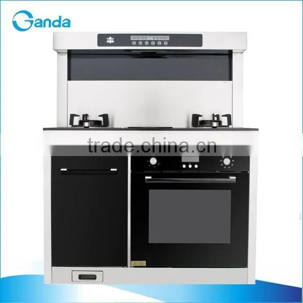 Two Burner Gas Stove+Electric Oven+Range Hood+Sterilizer Cabinets Cooking Stove (GT-IRG02)