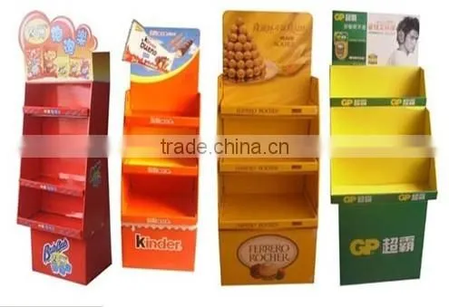 Floor Paper Point Of Sale Display , Point Of Sale Display For Foods