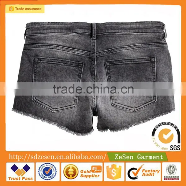 Wholesale Cheap Price Sexy Low-Rise Short Denim Shorts For Women photo-3