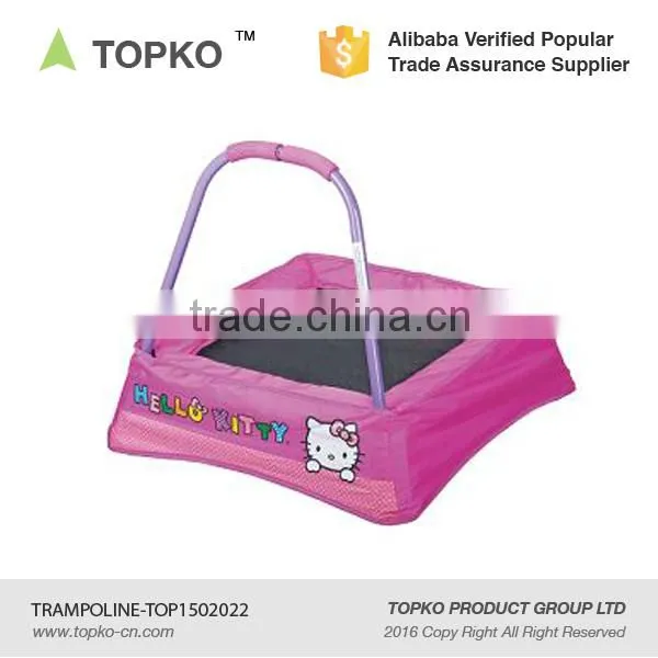 Express Wholesale Custom Logo Indoor Foldable With T Bar Mini Trampoline photo-4