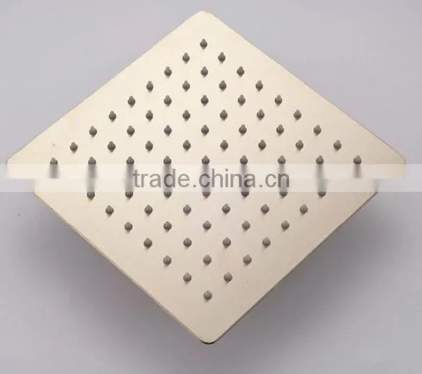8inch Ultra Thin Brushed Nickel Ceiling Mounted Rain Shower Head Stainless Steel photo-6