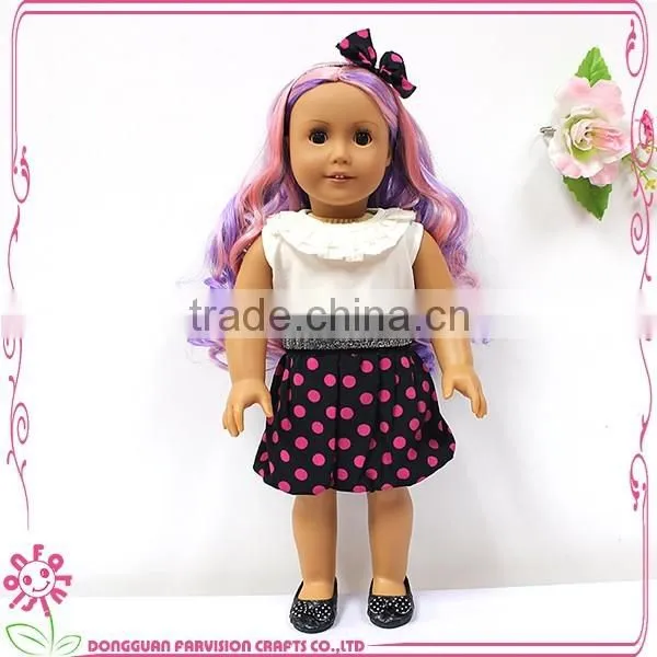 New Arrival Custom Colorful Long Hair Bow Girl Baby Doll for Kids photo-3