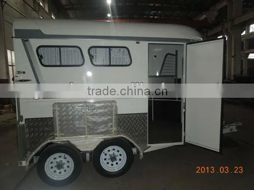 Chinese Imported Horse Floats 2 Horse Angle Load Customized Design