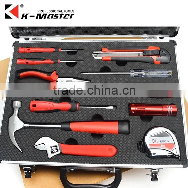 K-Mastet Factory Direct Sales 11 Pcs High Quality Household Tool Set Aluminum Alloy Tool Box photo-4