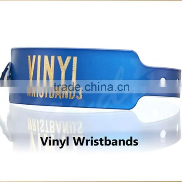 2015 Hot Door Entry PVC Plastic ID Vinyl Wristbands Bracelets photo-4