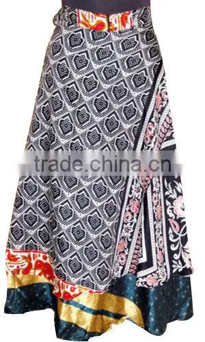SILK WRAP SKIRT