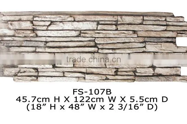 Good Price High Quality Beautiful Decorative Polyurethane Stone Panel photo-5