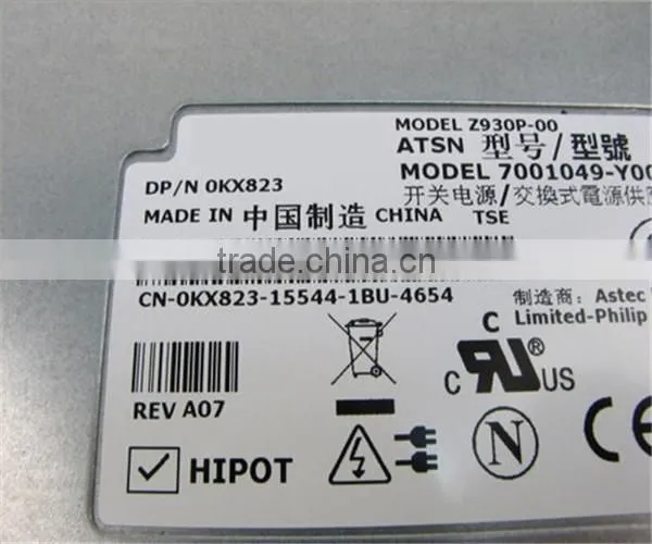 For Dell Poweredge 2900 930W 0KX823 Power Supply KX823 CN-0KX823 A930P-00 Z930P-00 7001049-Y000 PSU photo-5