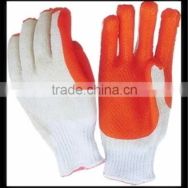 2016 New Design 7/10g Cotton Lined Rubber Gloves