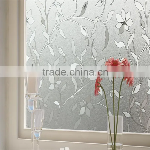 Frosting Static Film we Put on Windows in Bathroom or in Any Glass Window photo-3