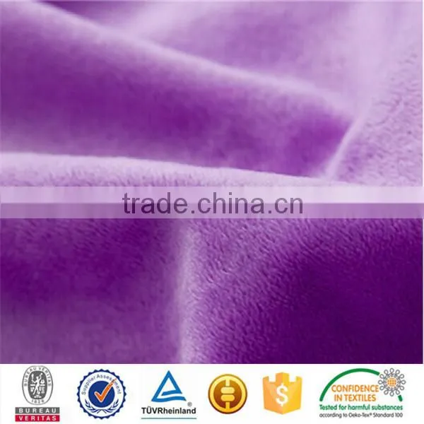 100%polyester Knitted Super Soft Micro Mink Velour Fabric photo-2