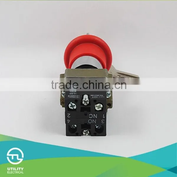 Key Emergency Turn Button, Copper or Silver Contact photo-2