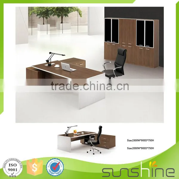 Guangzhou Factory Customized Eco-friendly Shiny Executive Desk photo-3