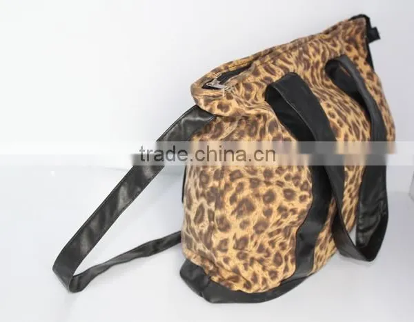Wholesale Costom High Quality Classic and Fashionable Canvas and PU Women Bag for Lady photo-4