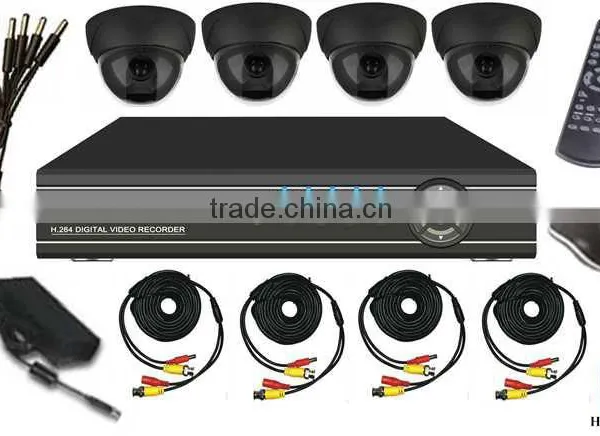 Indoor H.264 4ch Dvr Combo Cctv Camera Kit 4ch Cctv Dvr Kit System photo-3