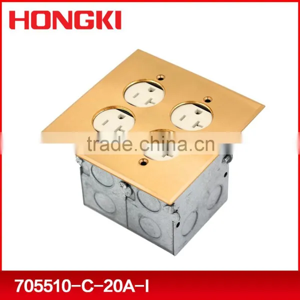 UL Listed Brass Recessed Floor Boxes and Covers photo-2