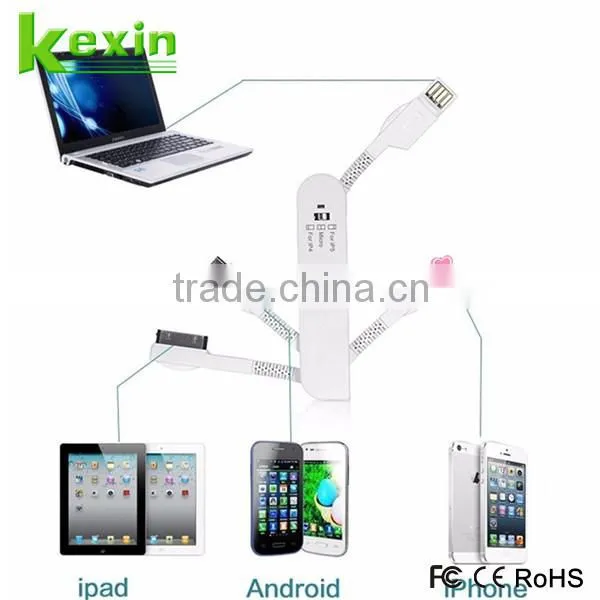 Wholesale Swiss Knife Mini USB Cable Portable Charger 3 in 1 USB Data Cable photo-5