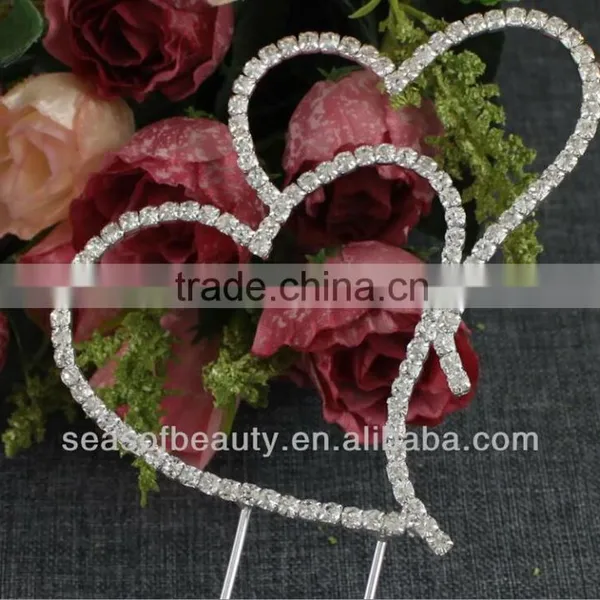 Top Seller Fashion Wedding Heart Cake Toppers Wholesale CT6 photo-2