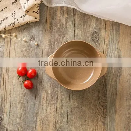 Kids Rice Husk Dinner Bowl With Handles photo-4