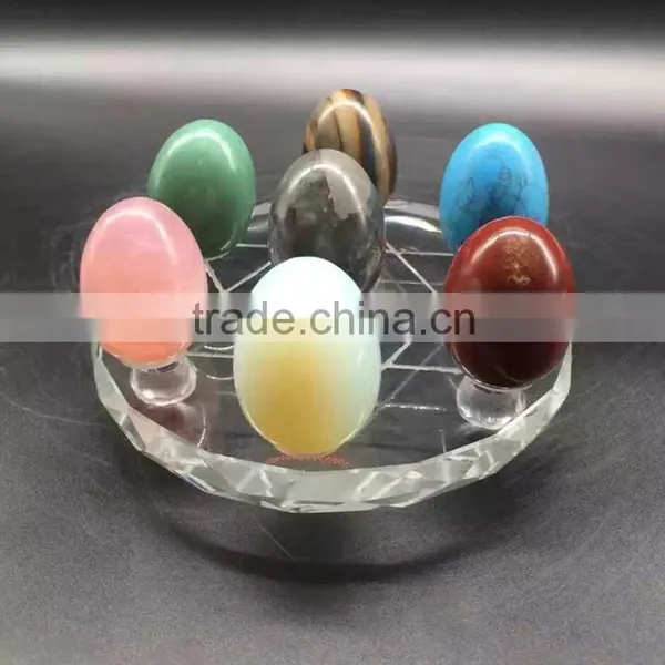 Natural Rock Semi Precious Crystal Stone Chakra Yoni Egg Set photo-2