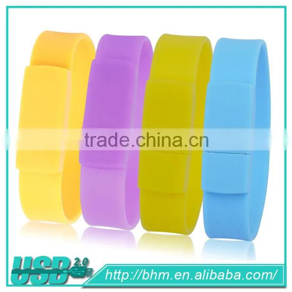 Wholesale Promotion Gift Portable Silicone Bracelet USB Stick photo-2