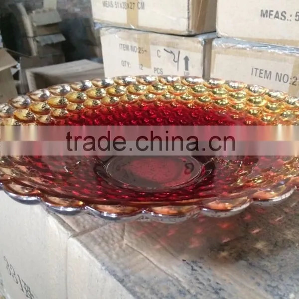 European Style Table Serving Retro Design Glass Fruit Plate photo-4