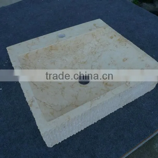 Galala Beige Marble Vessel Sink photo-4