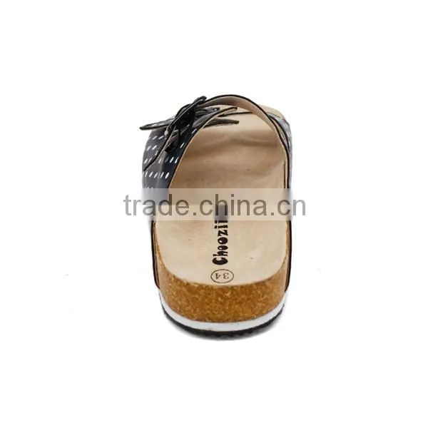 Unisex Summer New Design Women Beach Slippers Flat Simple Girls Footbed Cork Sandals photo-3