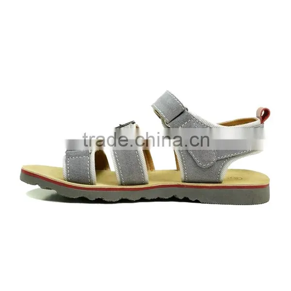 Best Selling OEM Custom Children Boys Suede Leather Sandals With Comfortable Design photo-3