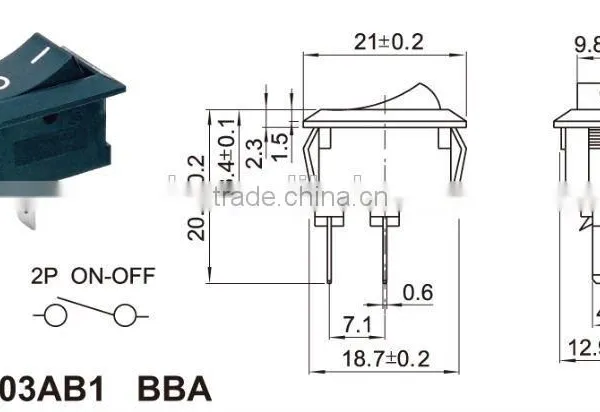 Chzjcz/3 Position Switch On-off-on Oval Boat Switch Rocker Switch With photo-5